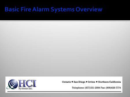 Basic Fire Alarm Systems Overview