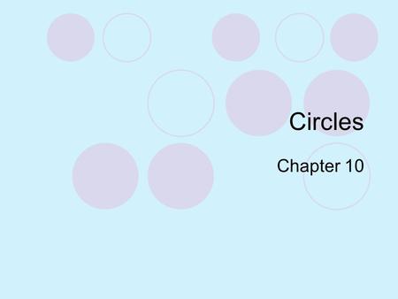 Circles Chapter 10.