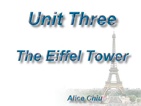 Activity One: Let’s Go to the Eiffel Tower Let’s Go to the Eiffel Tower Activity Two: Wonders of the World Wonders of the World BACK.