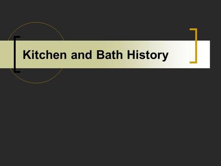 Kitchen and Bath History. S The First Electric Range 1910.
