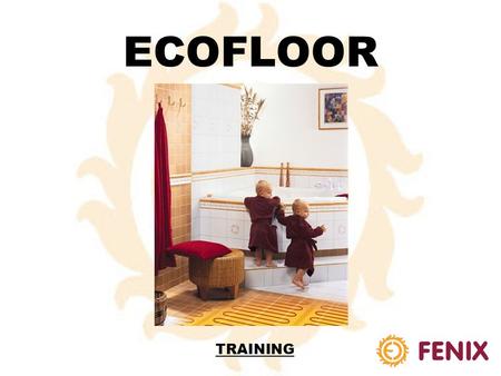 ECOFLOOR TRAINING HEATING CABLE TYPES SINGLE-CORD CABLES*:DOUBLE-CORD CABLES**: - SCREEN PROTECTION: - WITHOUT SCREEN PROTECTION: - SCREEN PROTECTION: