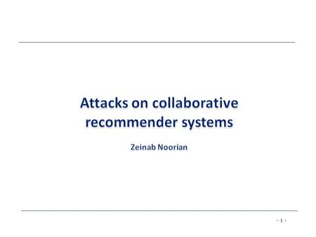 - 1 -. - 2 - Agenda  Introduction and background  Attacks: dimension and Classification  Attack Types  Effectiveness analysis  Countermeasures 