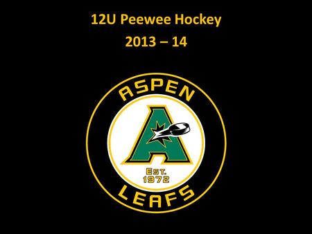 12U Peewee Hockey 2013 – 14. Objectives: AJH Mission and Goals Mission: Developing youth into young men and women with strong character through the sport.