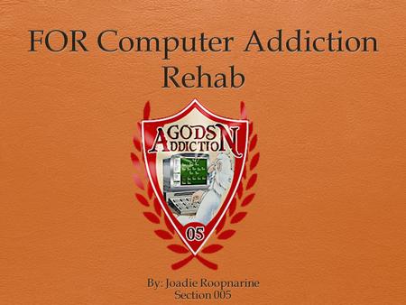 computer addiction presentation