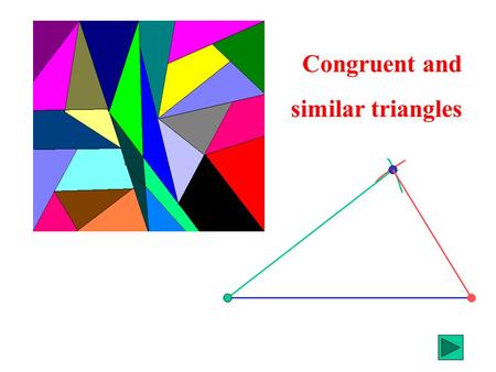 Congruent and similar triangles. You are going to draw a triangle onto card or paper You will need a ruler and compasses to construct it.