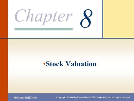 8 Stock Valuation.