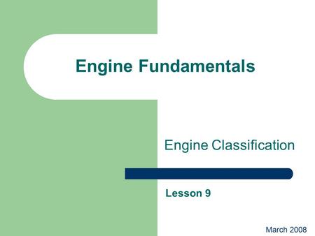 Engine Classification