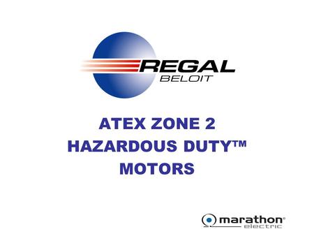 ATEX ZONE 2 HAZARDOUS DUTY™ MOTORS