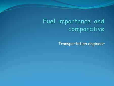Transportation engineer. Introduction The Internal Combustion (I.C.) engine is a heat engine that converts chemical energy (in the fuel) into mechanical.