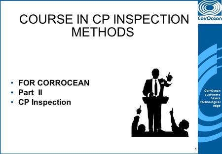 COURSE IN CP INSPECTION METHODS