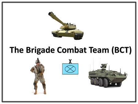 The Brigade Combat Team (BCT)