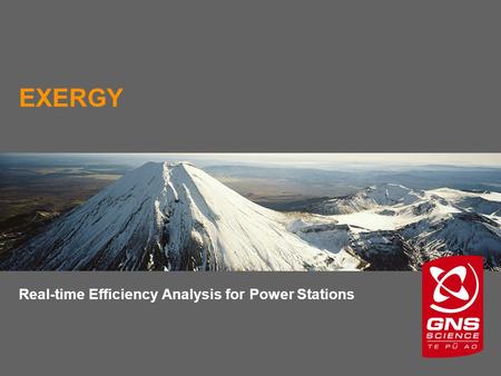 EXERGY Real-time Efficiency Analysis for Power Stations.