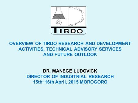 DIRECTOR OF INDUSTRIAL RESEARCH