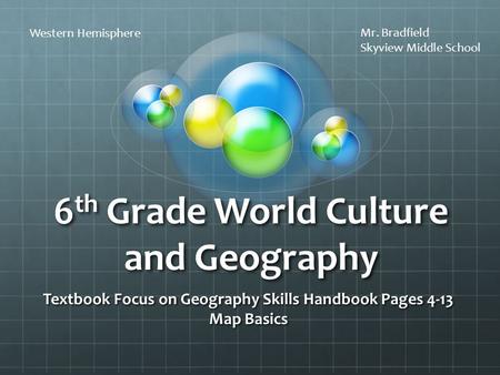 6th Grade World Culture and Geography