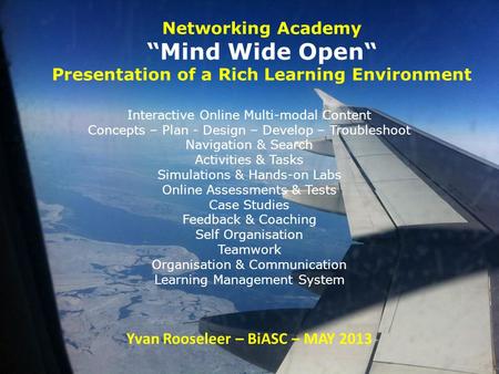 Yvan Rooseleer – BiASC – MAY 2013