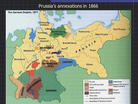Prussia’s annexations in 1866