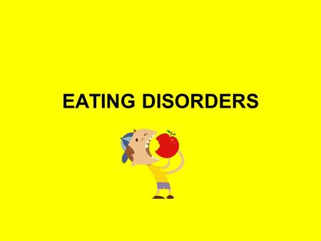 EATING DISORDERS. What is an eating disorder? An eating disorder is a compulsion to eat, or avoid eating, that negatively affects one's physical and mental.