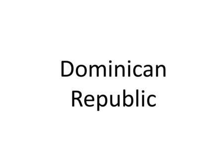Dominican Republic. -Christopher Columbus reached the island of Hispaniola on his first voyage, in December 1492 -On Columbus second voyage in 1493 the.