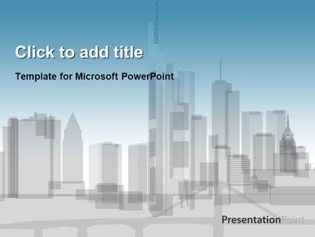 Click to add title Template for Microsoft PowerPoint.