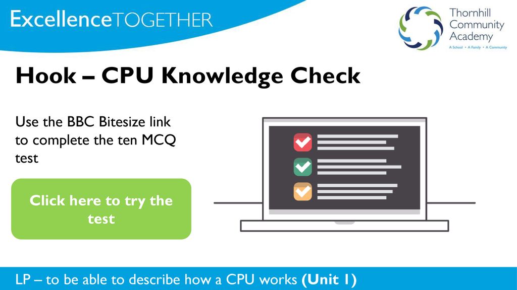 Hook – CPU Knowledge Check - ppt download