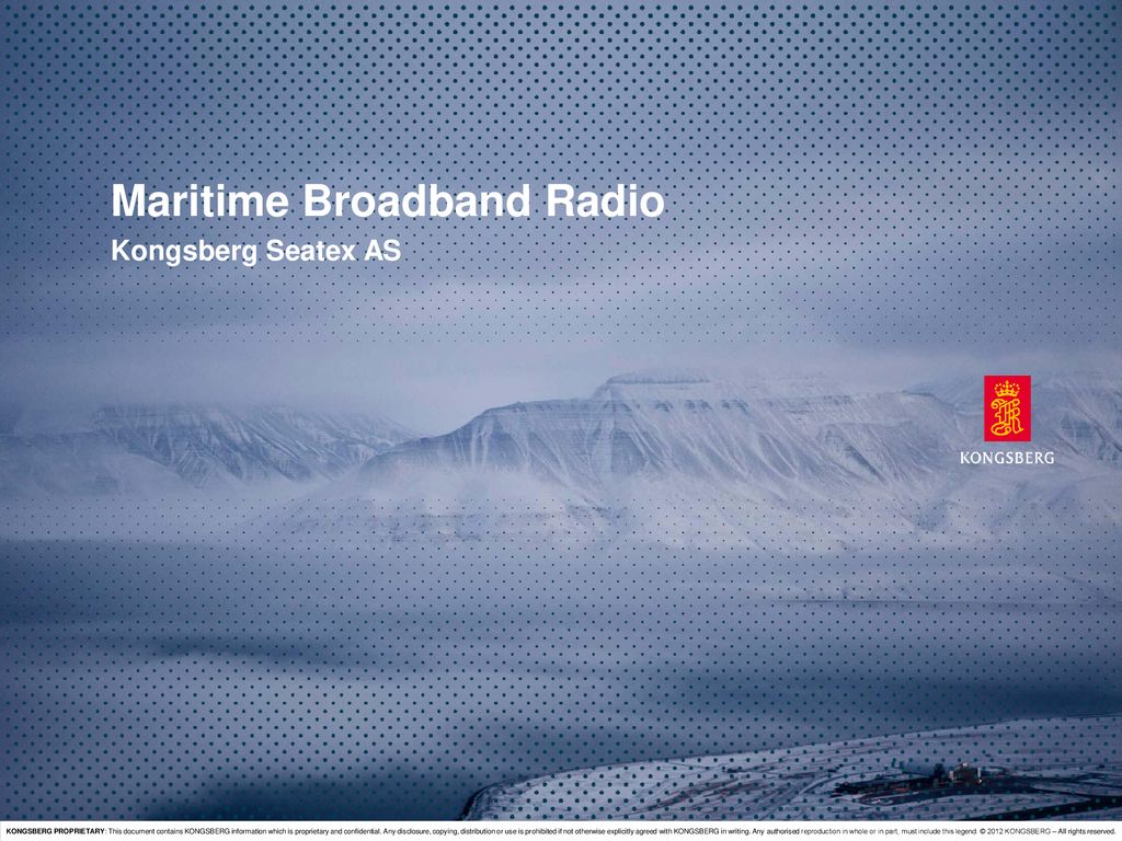 Maritime Broadband Radio - ppt download