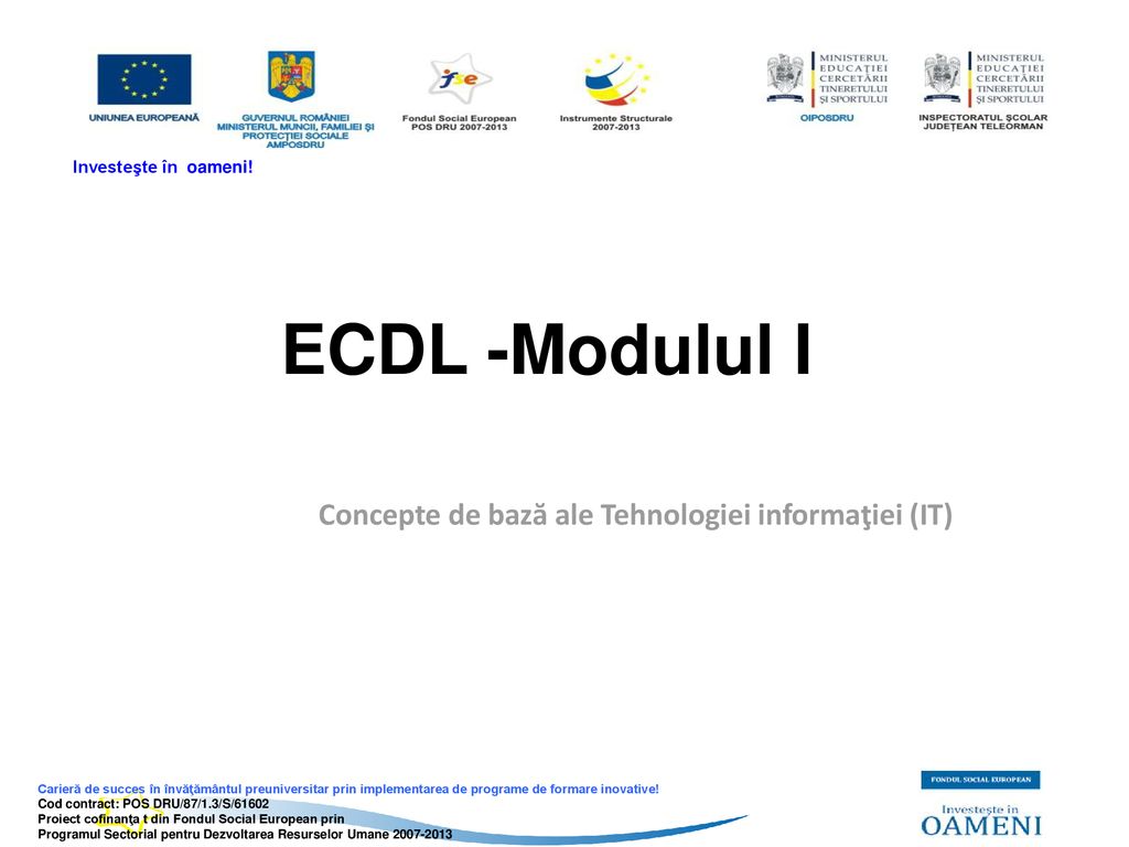 Concepte de bază ale Tehnologiei informaţiei (IT) - ppt download