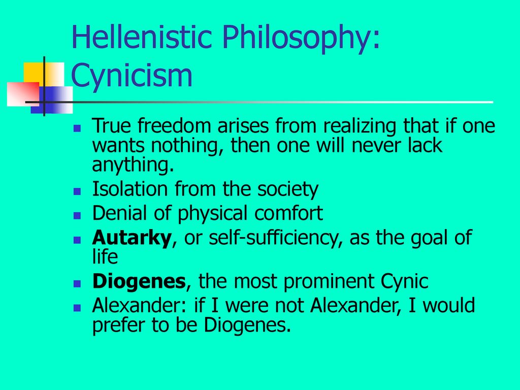 hellenistic schools of thought