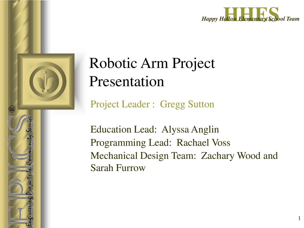 Robotic Arm Project Presentation - ppt download