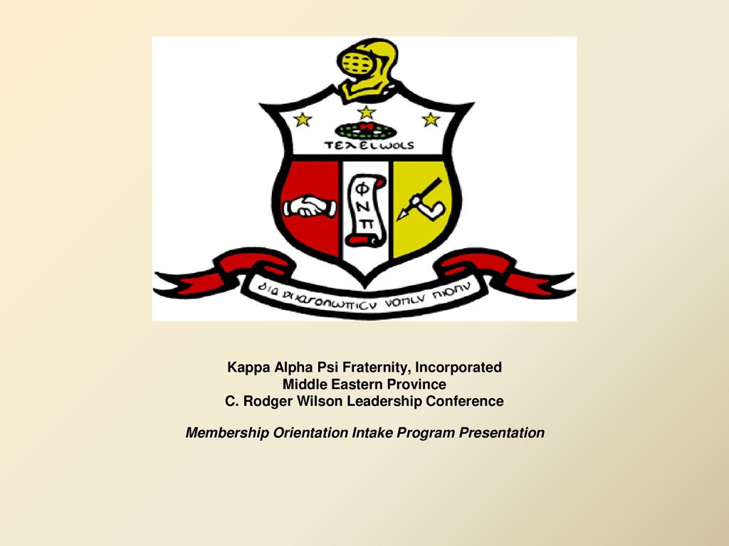 Kappa Alpha Psi Fraternity, Incorporated Middle Eastern Province - ppt  download