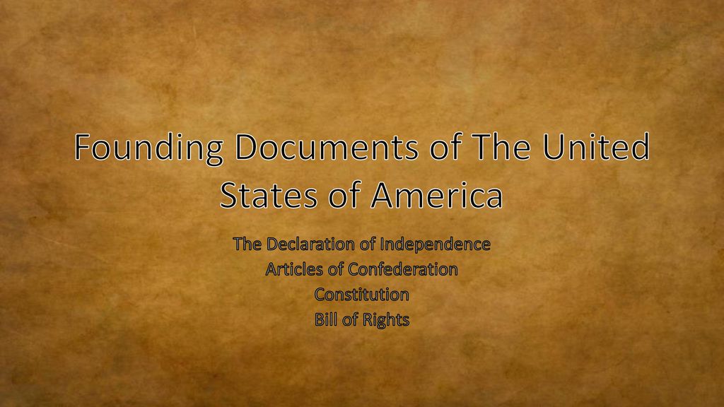 America's Founding Documents