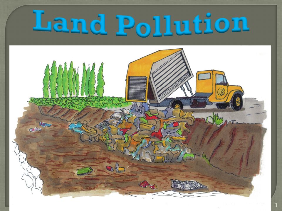 1. Land Pollution refers to : - The contamination of the land mainly by  waste. - The degradation of Earth's land surfaces often caused by human  activities. - ppt download