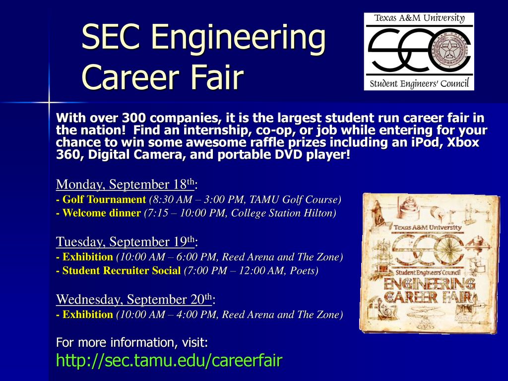 SEC Engineering Career Fair - ppt download