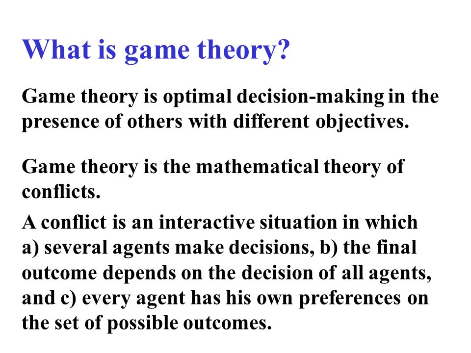 Game theory, Definition, Facts, & Examples