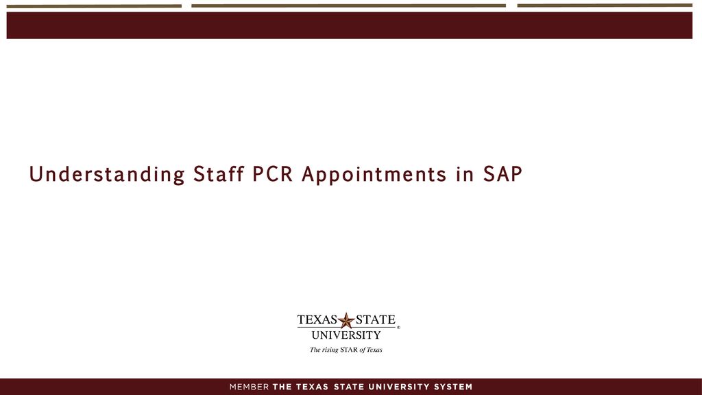 Humanistic Stop Pilfer Understanding Staff PCR Appointments in SAP - ppt download