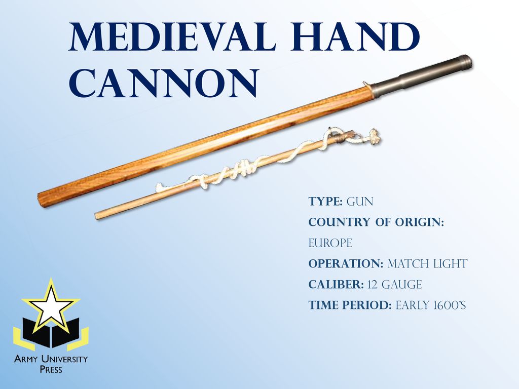 types of hand weapons
