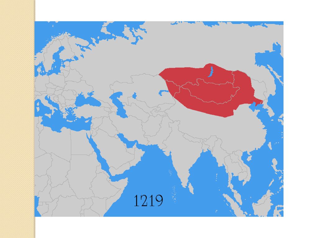 Карта великой монгольской империи