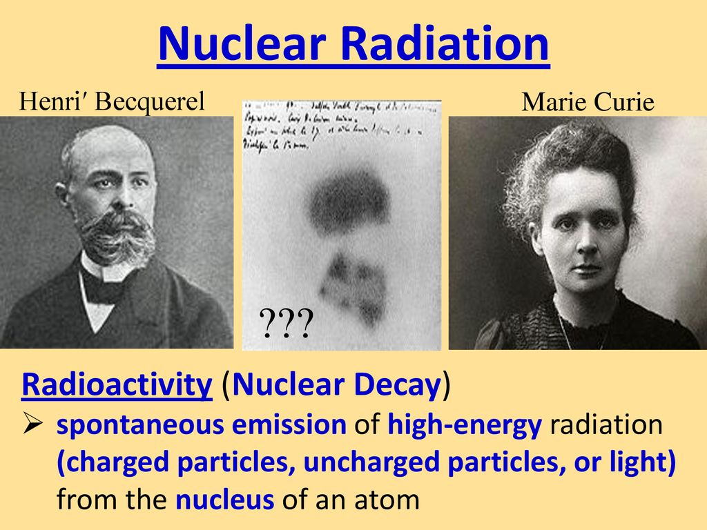 Nuclear Radiation ??? Radioactivity (Nuclear Decay) - ppt download