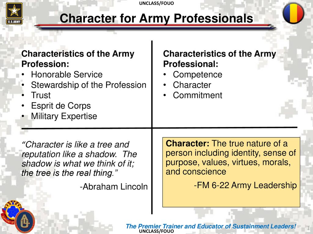 the army profession