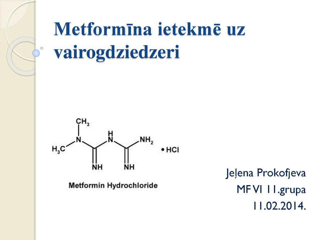 Metformīna ietekmē uz vairogdziedzeri - ppt download