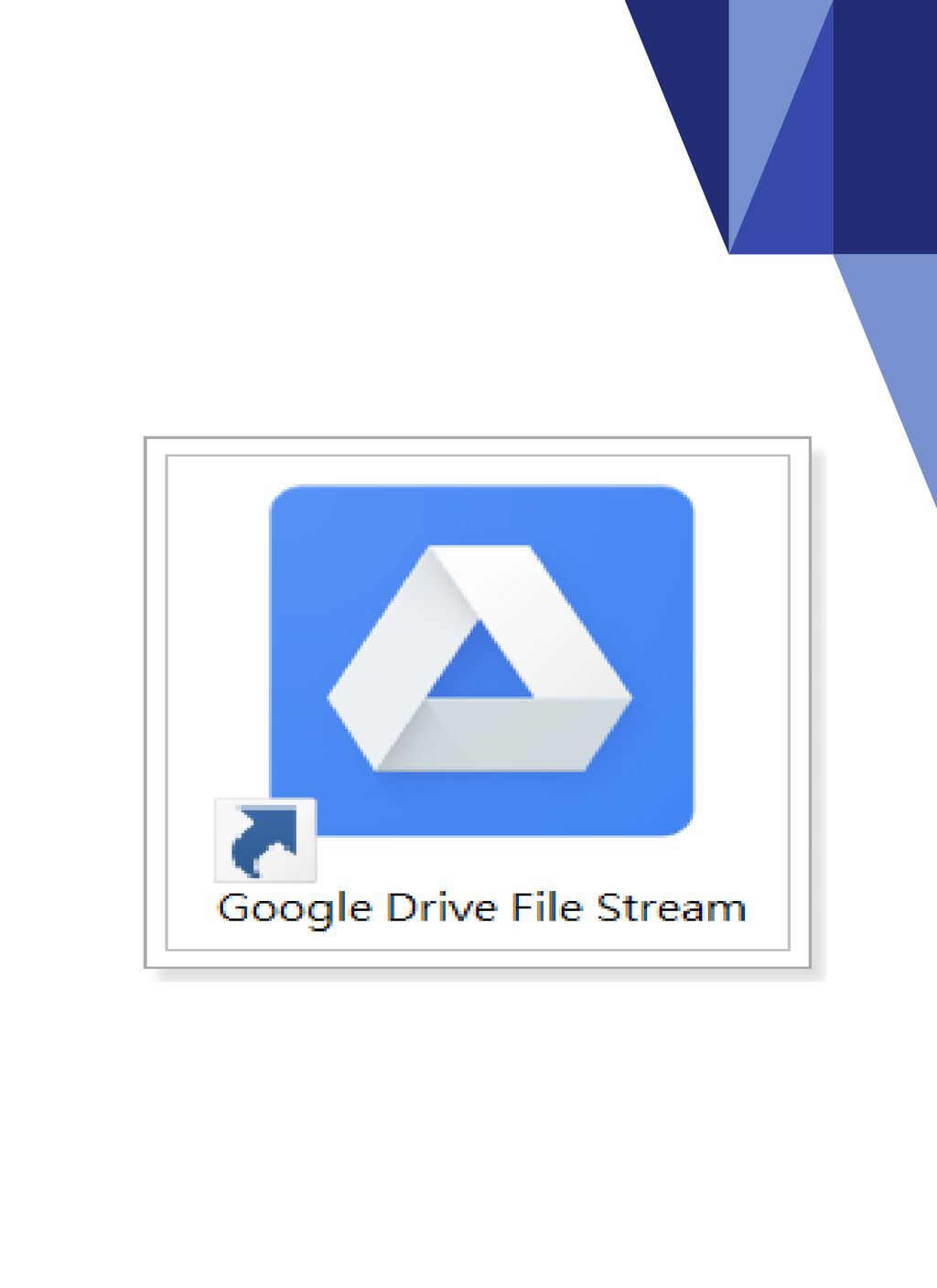 Google drive file stream cloud icon