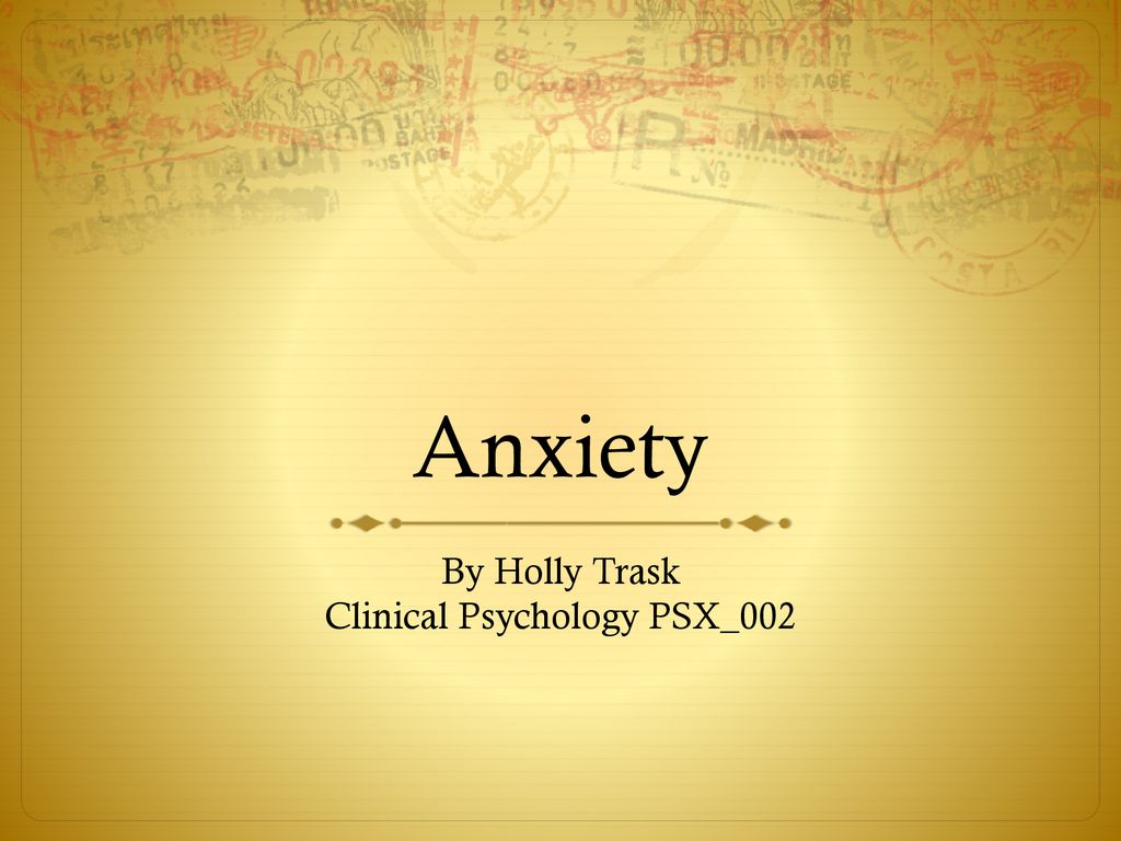 By Holly Trask Clinical Psychology PSX ppt download