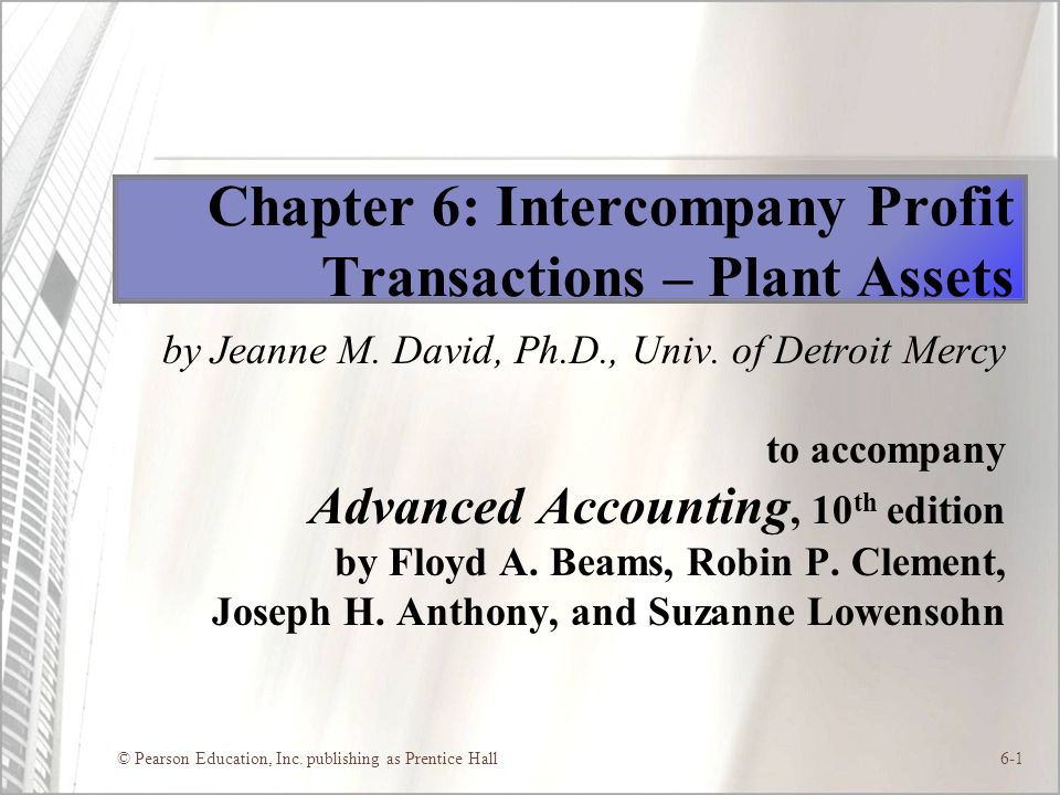 chapter 6 intercompany profit transactions plant assets ppt video online download what is a current financial statement