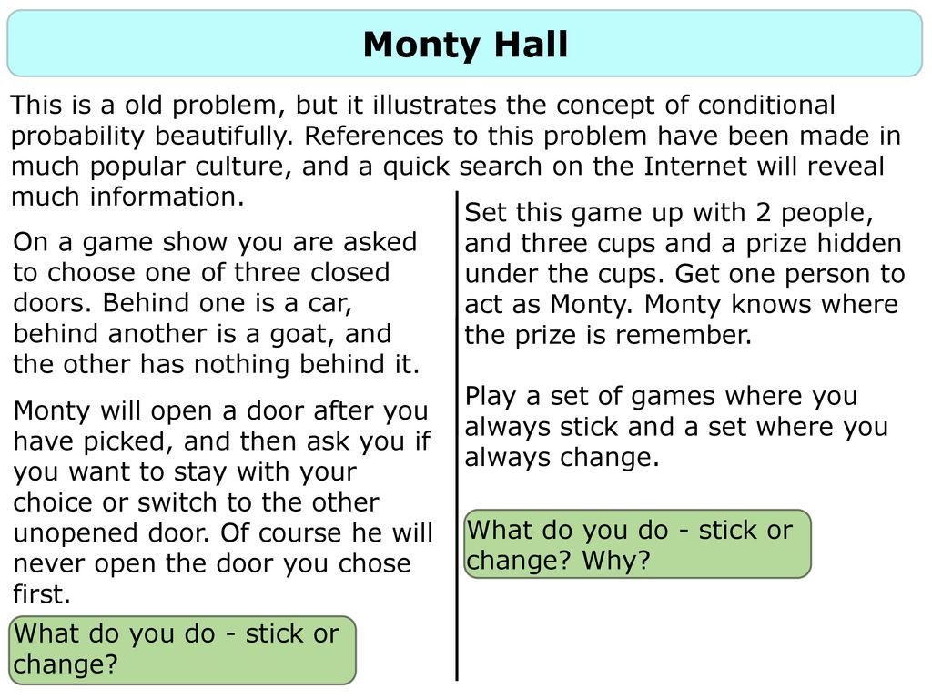 Marilyn vos Savant and Conditional Probability