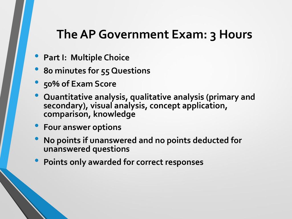 The AP Government Exam: 3 Hours - ppt download