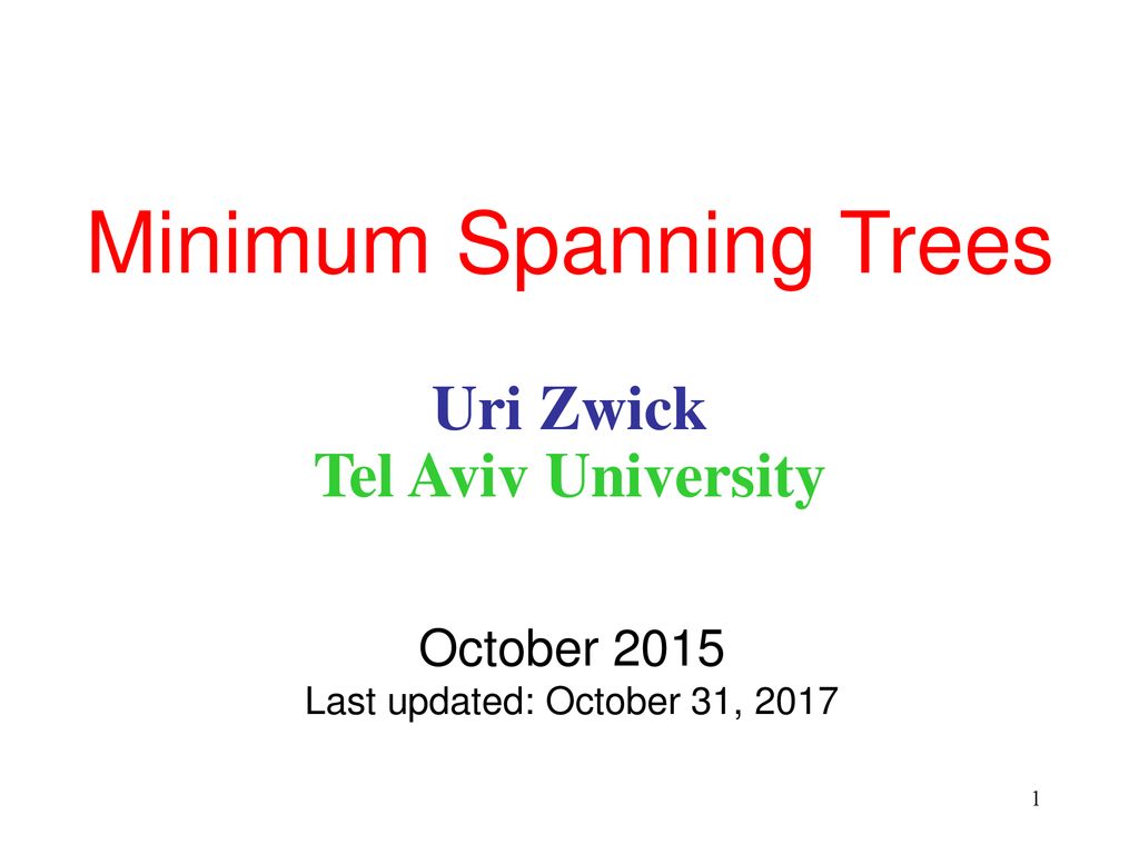 PPT - Minimum Spanning Trees PowerPoint Presentation, free