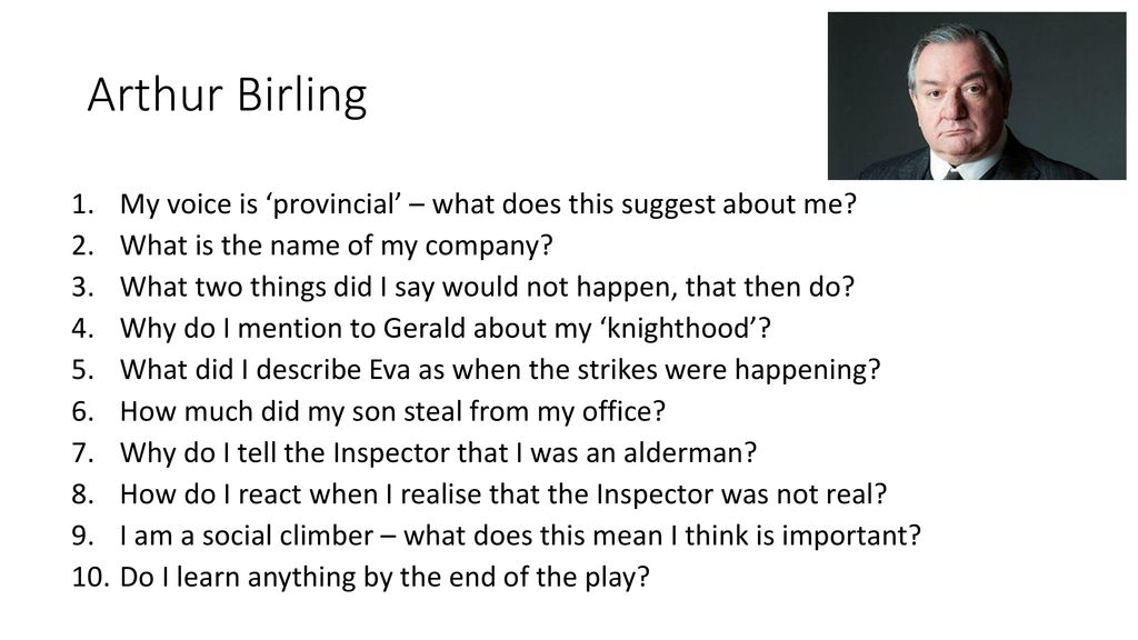 mr birling character analysis