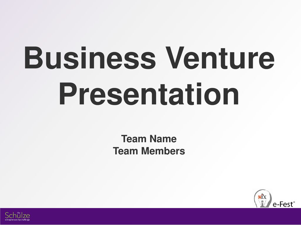 Business Venture Presentation - ppt download