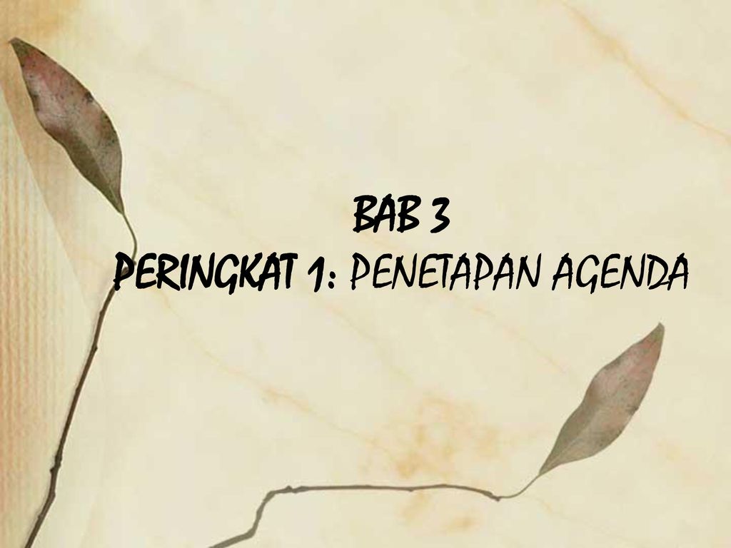 Bab 3 Peringkat 1 Penetapan Agenda Ppt Download