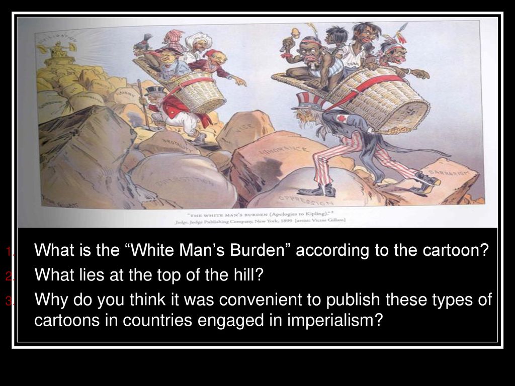 WARM UP What is the “White Man's Burden” according to the cartoon? - ppt  download
