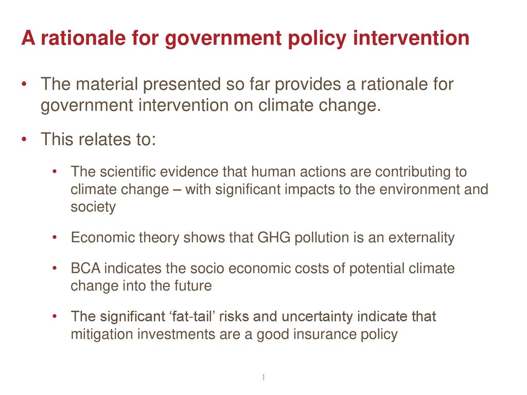 A rationale for government policy intervention - ppt download